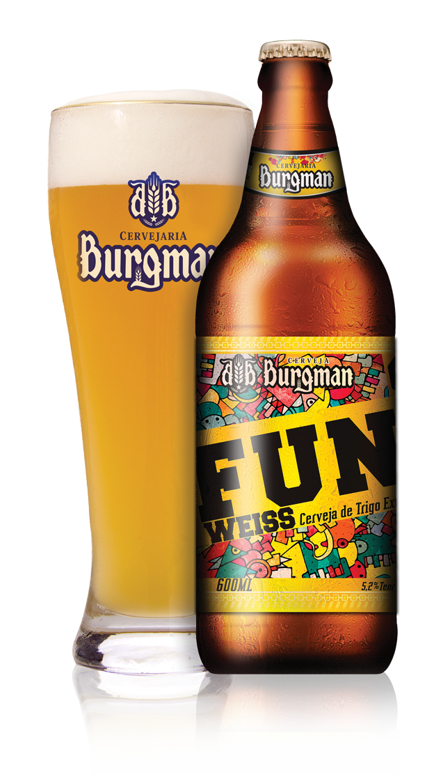 Cerveja Burgman Fun Weiss 600 ml - Jacuba Craft Beer